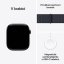 Apple Watch Series 10 46mm Cellular klavírně černý hliník s inkoustově fialovým provlékacím řemínkem