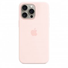 Apple Silikonový kryt s MagSafe na iPhone 15 Pro Max – světle růžový