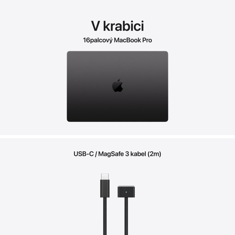 MacBook Pro 16″ M5Max 18xCPU/32xGPU/36G/2T SSD - vesmírně černý