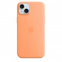 Apple Silikonový kryt s MagSafe na iPhone 15 Plus – sorbetově oranžový