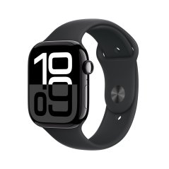 Apple Watch Series 10 42mm klavírně černý hliník s černým sportovním řemínkem S/M