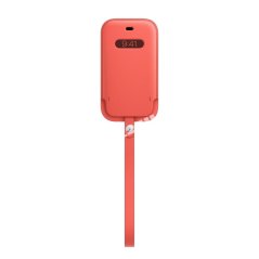 Apple kožený návlek s magsafe na iphone 12 mini – citrusově růžový