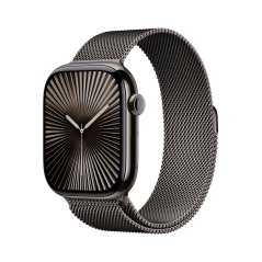 Apple Watch Series 10 42mm Cellular břidlicově šedý titan s břidlicově šedým milánským tahem