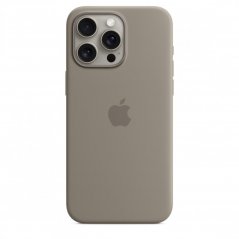 Apple Silikonový kryt s MagSafe na iPhone 15 Pro Max – jílově šedý