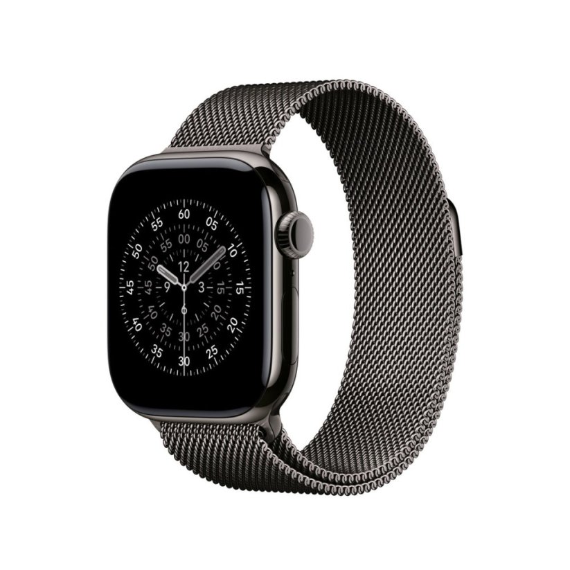 Apple Watch 42mm řemínek s břidlicově šedým milánským tahem
