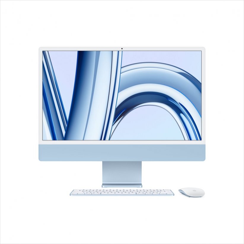 Apple iMac 24“ M3 8CPU/10GPU/8GB RAM/ 256GB SSD - Modrý