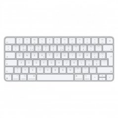 Pohled shora na bílou Apple Magic Keyboard