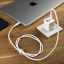 FIXED Síťová GaN nabíječka Mini s 2xUSB-C a USB výstupem, podpora PD, 65W, bílá