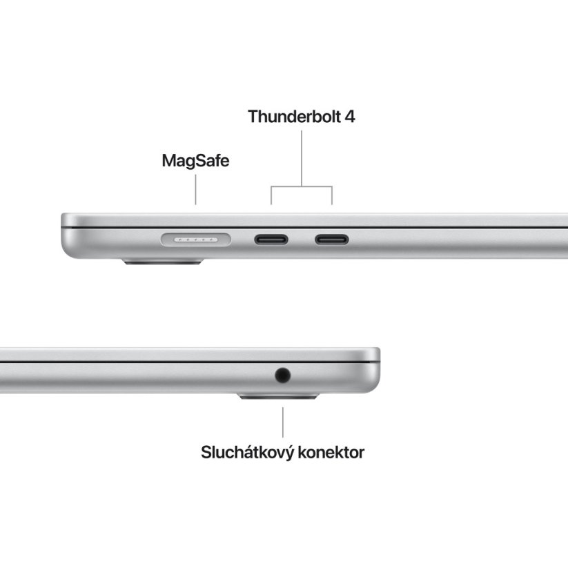 MacBook Air 15″ M4 10C CPU/10C GPU/16G/512 - Stříbrný