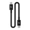 Krátký opletený kabel Beats USB‑C/USB‑C (20cm) – sytě černý