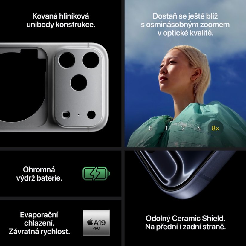 iPhone 17 Pro 256GB temně modrý