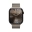 Apple Watch Series 10 46mm Cellular přírodní titan s přírodním milánským tahem M/L