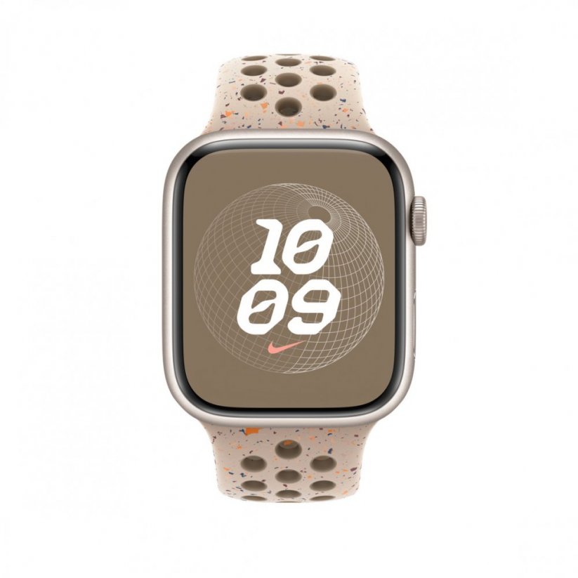 Apple Watch 45mm Desert Stone sportovní řemínek Nike – S/M