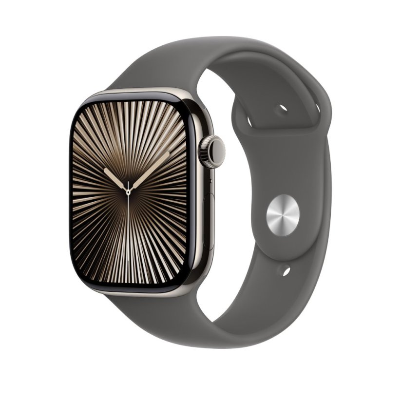 Apple Watch 46mm Skálově šedý sportovní řemínek - S/M