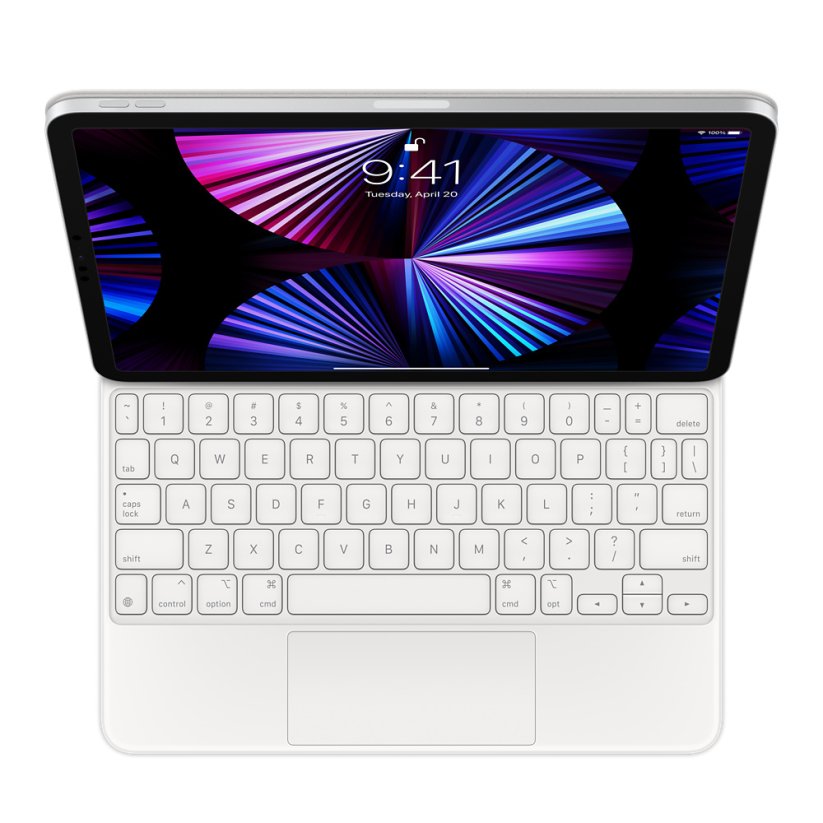 Apple Magic Keyboard k 11″ iPadu Pro (4. generace) a iPadu Air (5. generace) – anglický (USA) – bílý
