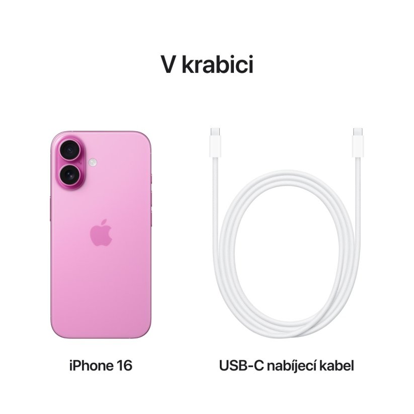 iPhone 16 128GB růžový