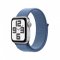 Apple Watch SE 40mm Stříbrný hliník s ledově modrým provlékacím řemínkem
