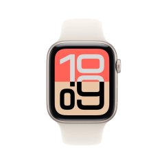 Apple Watch SE 3 44mm hvězdně bílý hliník s hvězdně bílým sportovním řemínkem S/M