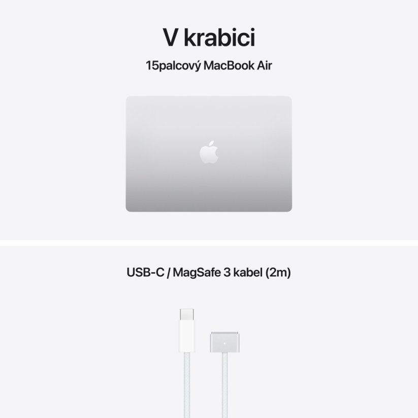 MacBook Air 15″ M5 10C CPU/10C GPU/16G/1T SSD - stříbrný