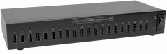 USB 20ti portový průmyslový rozbočovač napájecí/synchronizační