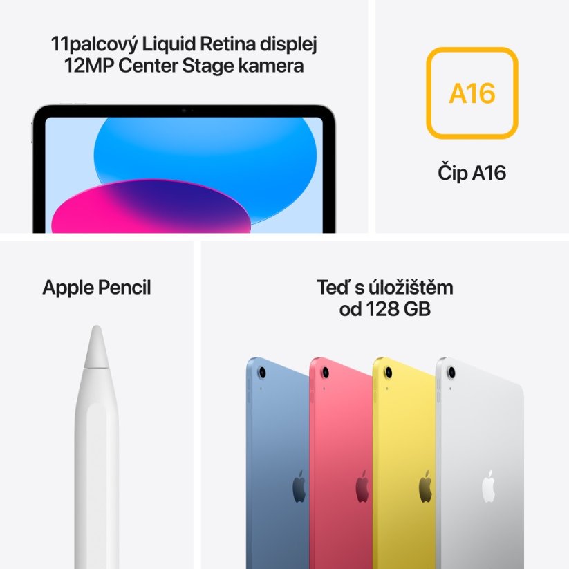 Apple iPad 11″ Wi-Fi 256GB - modrý