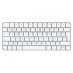 Pohled shora na bílou Apple Magic Keyboard s Touch ID