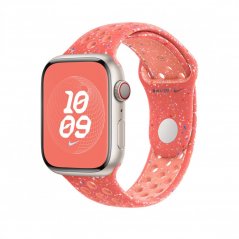 Apple Watch 45mm Žhavě oranžový sportovní řemínek Nike – S/M