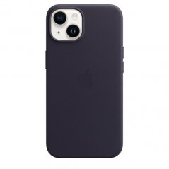 Inkoustově fialový kožený kryt s MagSafe pro iPhone 14