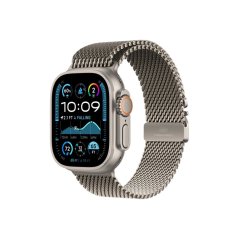 Apple Watch 49mm milánský tah z přírodního titanu - M