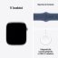 Apple Watch Series 10 42mm Cellular stříbrný hliník s denimovým sportovním řemínkem M/L