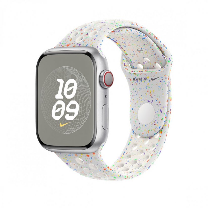 Apple Watch 45mm Platinový sportovní řemínek Nike – M/L