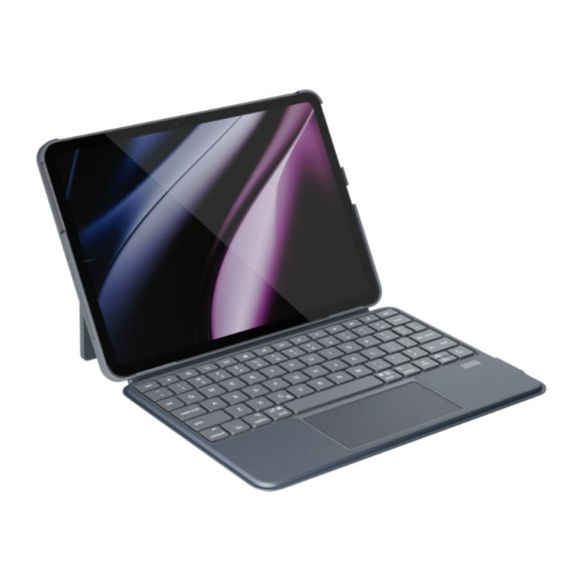 Epico Ultraboard podsvícená klávesnice s pouzdrem pro iPad 10,9" (10. a 11. generace) - česká/šedá