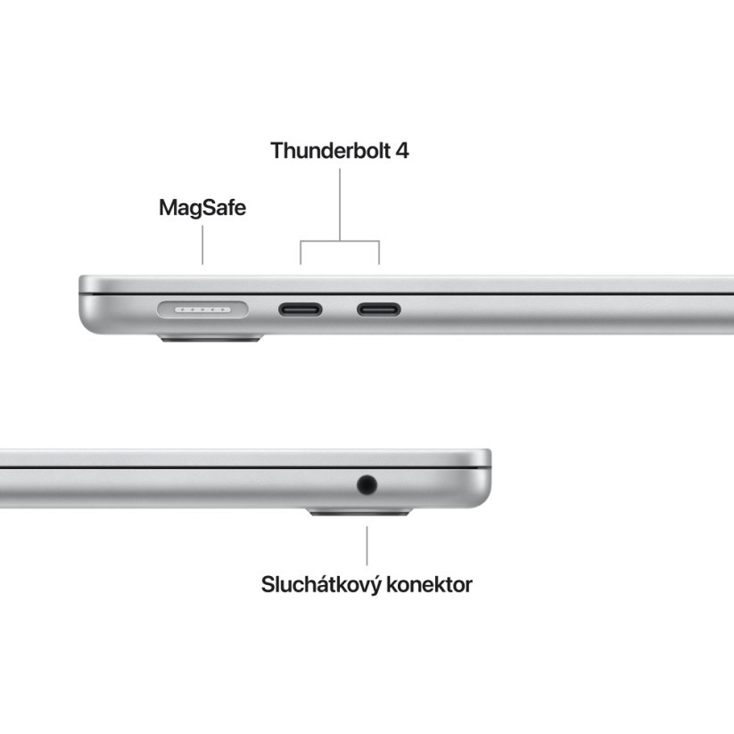 MacBook Air 13″ M4 10C CPU/8C GPU/16G/256 - Stříbrný