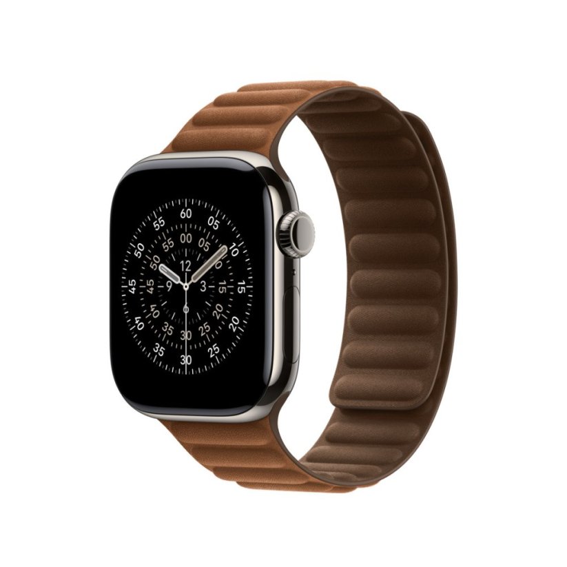 Apple Watch 46mm řemínek s karamelovým magnetickým tahem Magnetic Link - M/L