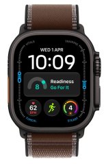 Apple 49mm trailový tah - tmavě umbrový, černý titan M/L