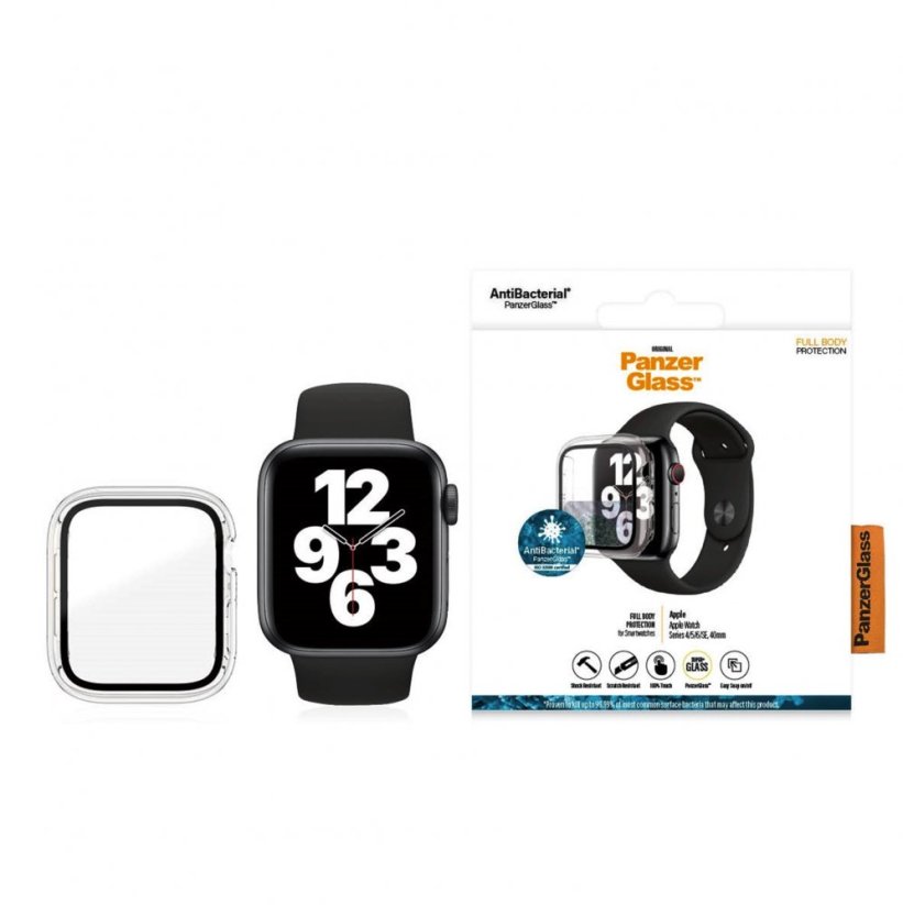 PanzerGlass - ochranný kryt pro Watch 4/5/6/SE/SE 3 40mm - transparentní
