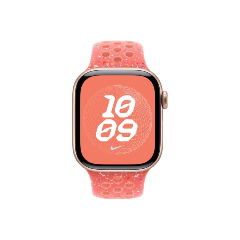 Apple Watch 40mm žhavě oranžový sportovní řemínek Nike - S/M