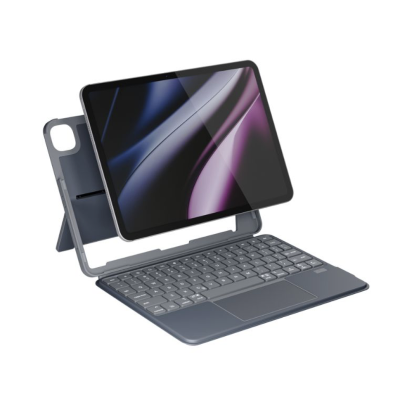 Epico Ultraboard podsvícená klávesnice s pouzdrem pro iPad 10,9" (10. a 11. generace) - česká/šedá