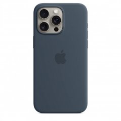 Apple Silikonový kryt s MagSafe na iPhone 15 Pro Max – bouřkově modrý