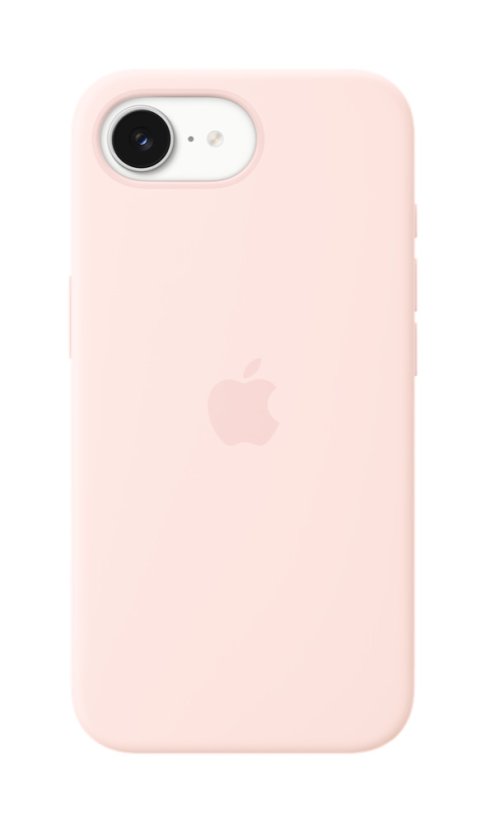 iPhone 17e Silicone Case with MagSafe – Soft Pink