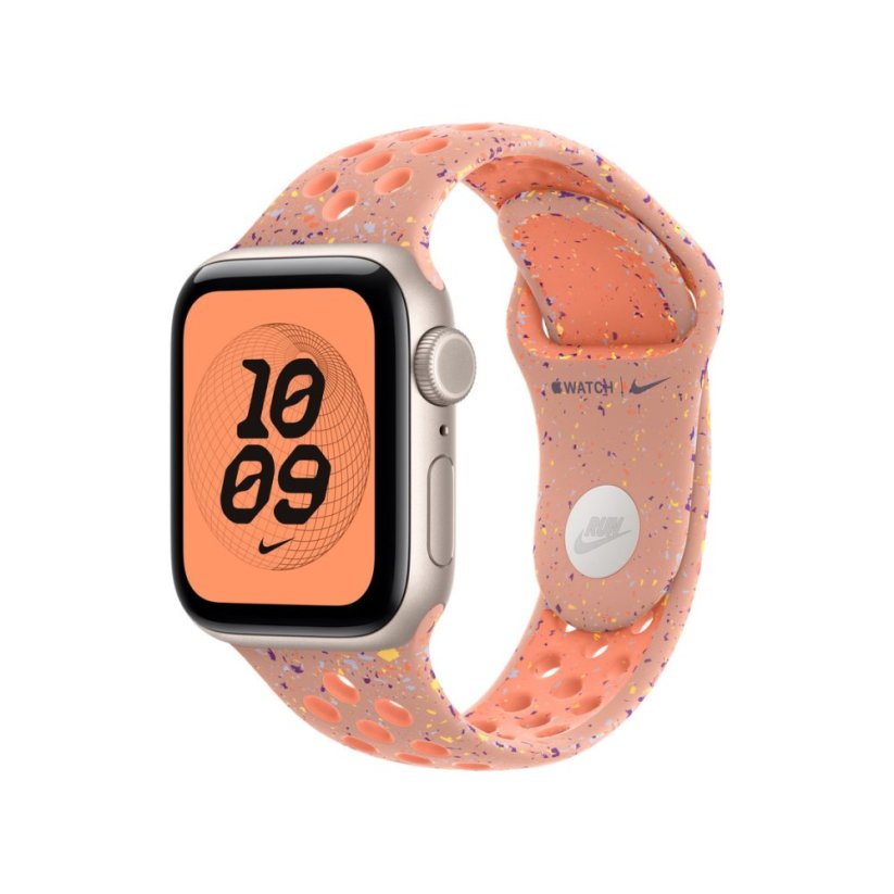 Apple Watch 40mm Alpenglow Pink Nike sportovní řemínek - S/M