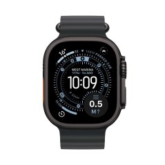 Apple Watch Ultra 3 49mm černý titan s černým oceánským řemínkem