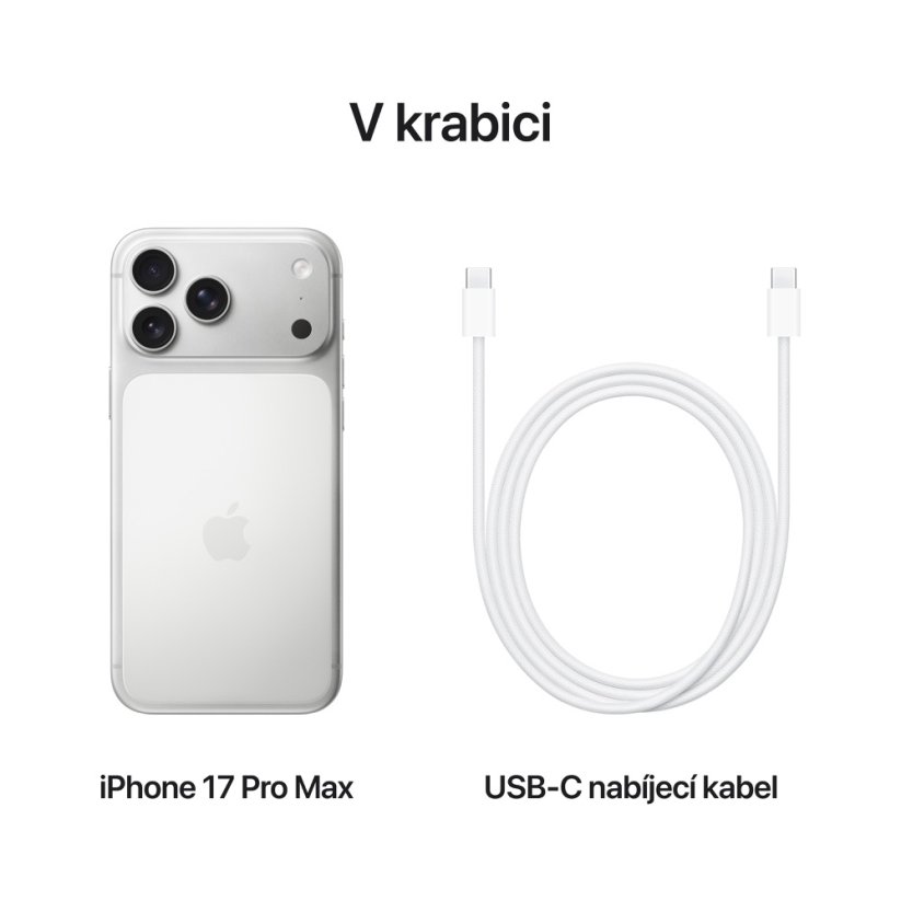 iPhone 17 Pro Max 256GB stříbrný