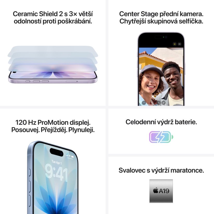 iPhone 17 512GB mlhově modrý
