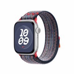 Apple Watch 42mm modro-červený provlékací sportovní řemínek Nike