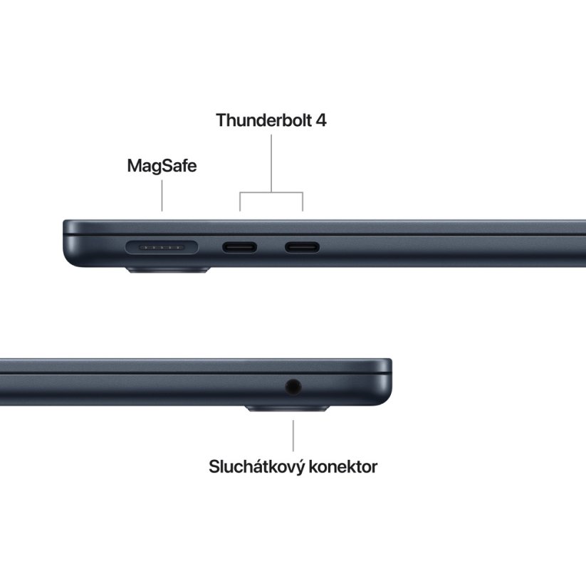 MacBook Air 13″ M5 10C CPU/10C GPU/16G/1T SSD - temně inkoustový