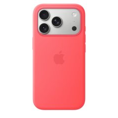 iPhone 17 Pro Silicone Case with MS – Bright Guava