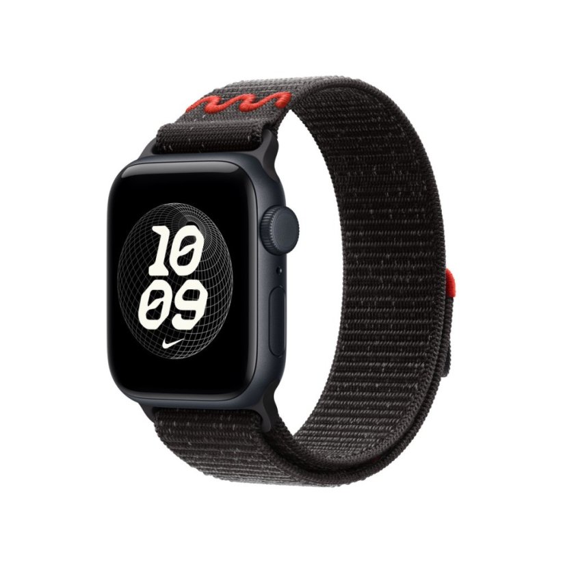 Apple Watch 40mm Midnight Black Nike provlékací sportovní řemínek