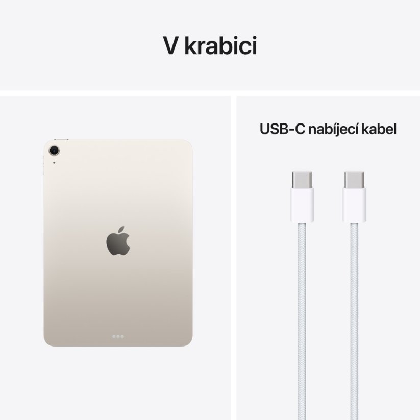 iPad Air 11″ M4 Wi-Fi 256GB - hvězdně bílý