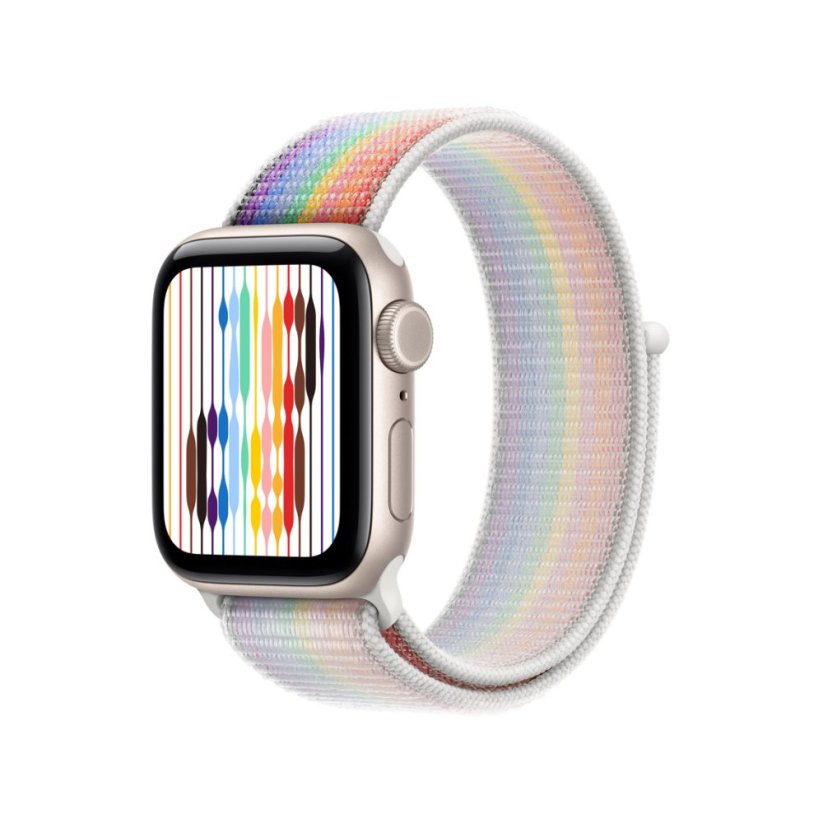 Apple Watch 41mm Pride Edition provlékací sportovní řemínek